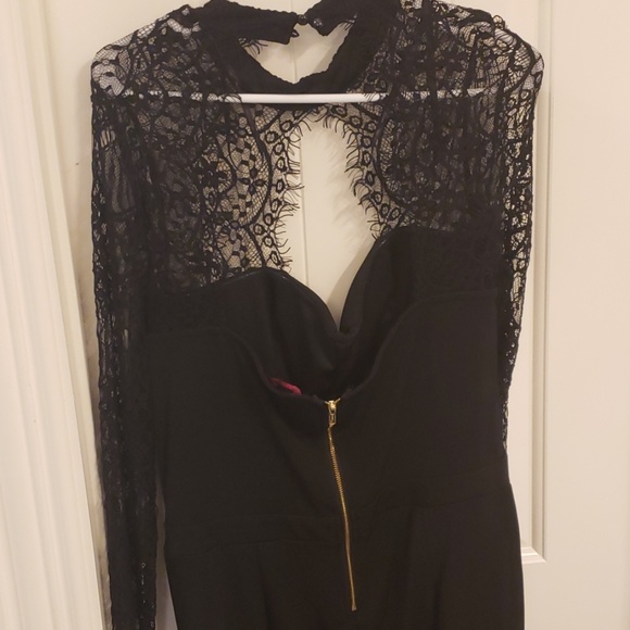 Long sleeve lace romper - Picture 4 of 5